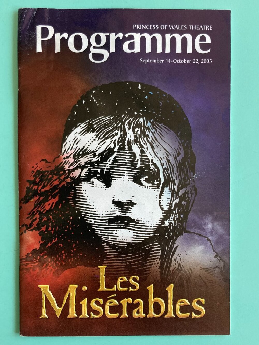 Creased Tour Playbill LES MISERABLES RANDAL KEITH ROBERT HUNT Canada Sept 2005